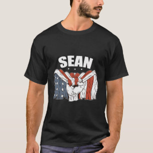 Sean Birthday Patriotic Vorname Personalisiert uns T-Shirt
