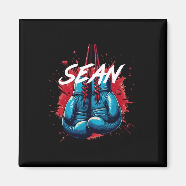 Sean Boxing Individuelle Name Magnet (Vorne)