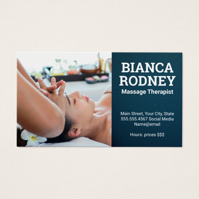 Séance de massothérapie | Massage de la tête (Devant)