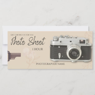 séance photo, photo shoot biege carte cadeau,