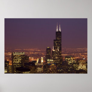 Sears- TowerAbend Poster