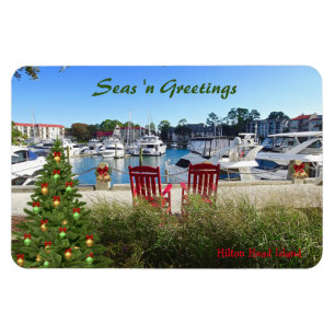 Seas 'n Greetings Hilton Head SC Hafen Stadt Magnet