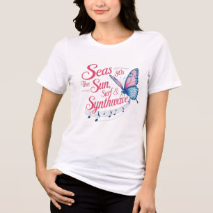 Seas the 80er - Melodic Butterfly Vibes Women' Tri-Blend Shirt