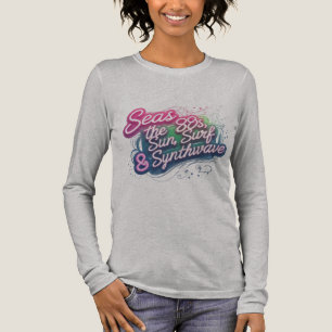 Seas the 80er - Neon Pastel Synthwave Brushstroke Tri-Blend Shirt