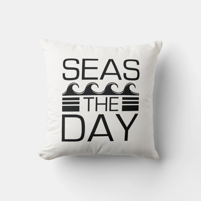 Seas The Day Kissen (Vorderseite)
