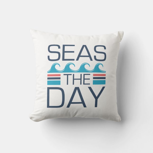 Seas The Day Kissen (Vorderseite)