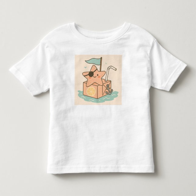Seas the Day - Pirate Starfish Summer T - Shirt fü (Vorderseite)