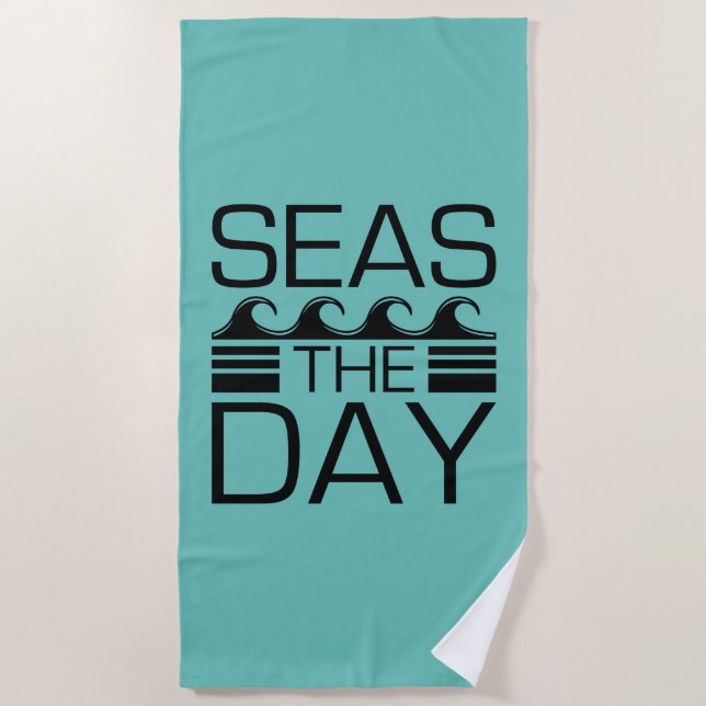 Seas The Day Strandtuch (Vorderseite)