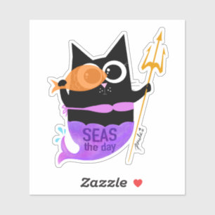 Seas the Day - Wanda, der Katze-Aufkleber Aufkleber