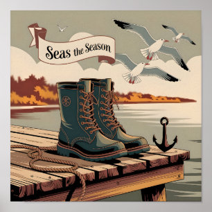 Seasaison - Vintage Seebannerart Poster