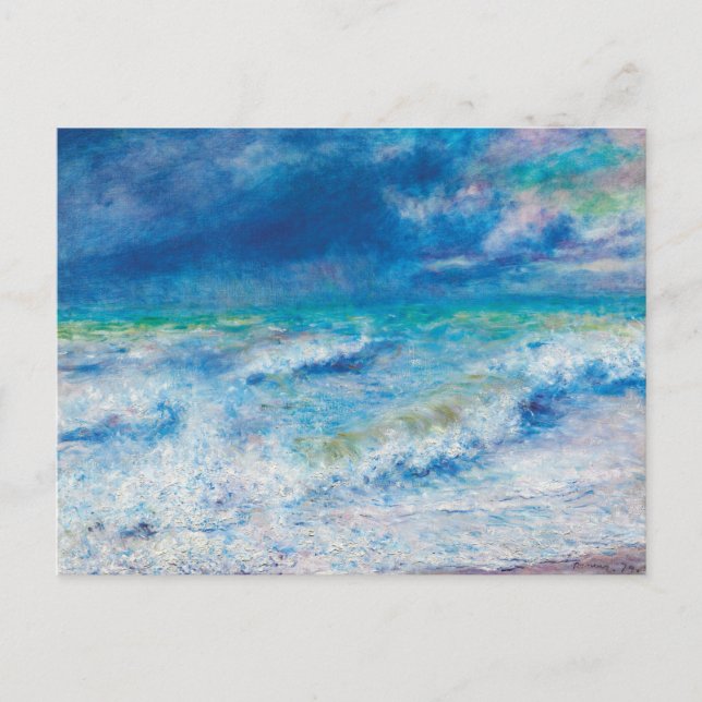 Seascape (1897) von Pierre-Auguste Renoir Postkarte (Vorderseite)