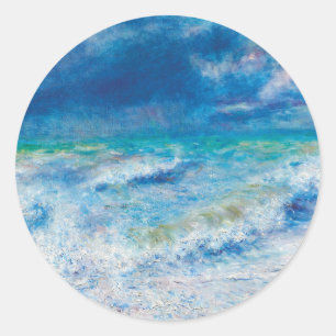 Seascape (1897) von Pierre-Auguste Renoir Runder Aufkleber