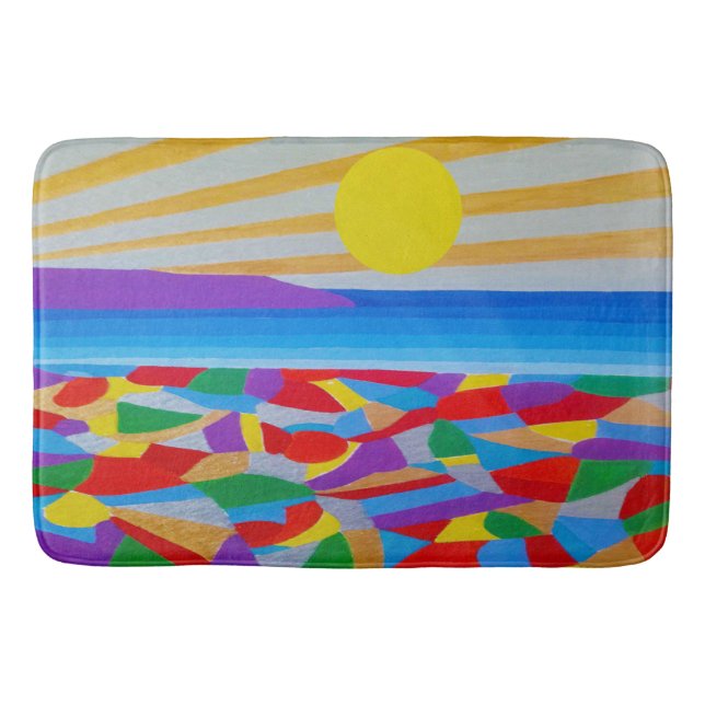 Seascape Acrylic Fine Art Badematte (Vorderseite)
