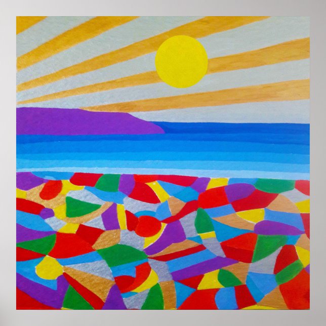 Seascape Acrylic Fine Art Poster (Vorne)