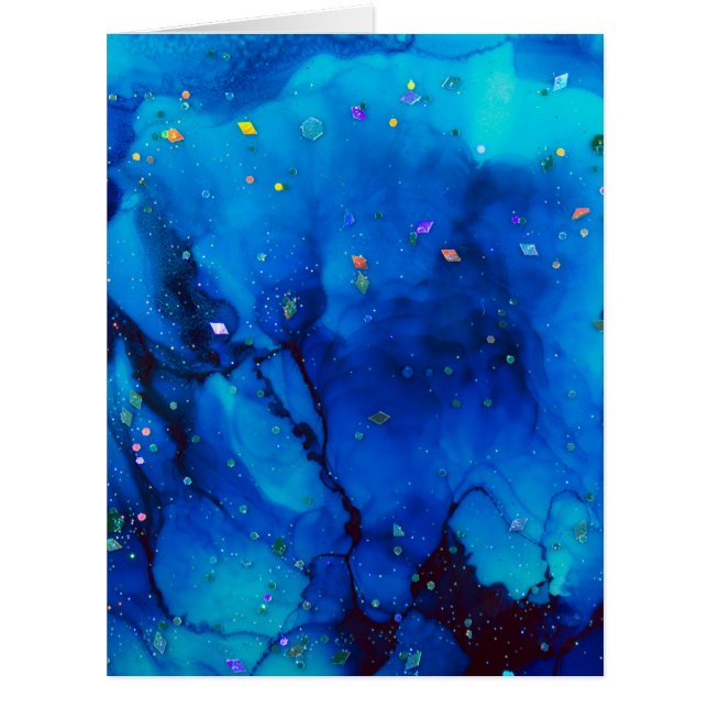 Seascape Alcohol Ink Abstract (Devant)