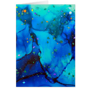 Seascape Alcohol Ink Abstract