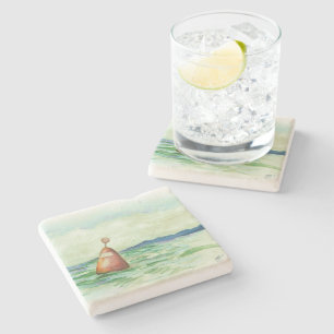 Seascape Aquarell Booy Art Untersetzer