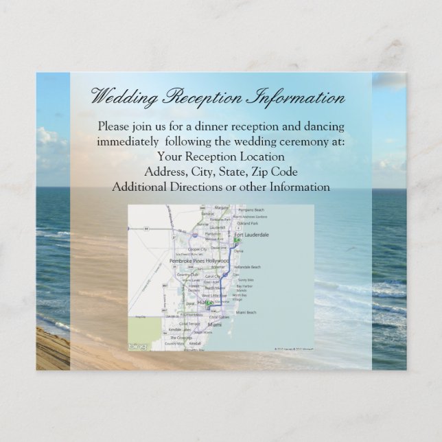 Seascape Beach Hochzeit Blue Ocean Flyer (Vorne)