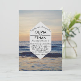Seascape Beach Hochzeitseinladung Einladung