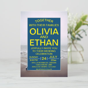 Seascape Beach Marine Einladung Hochzeit