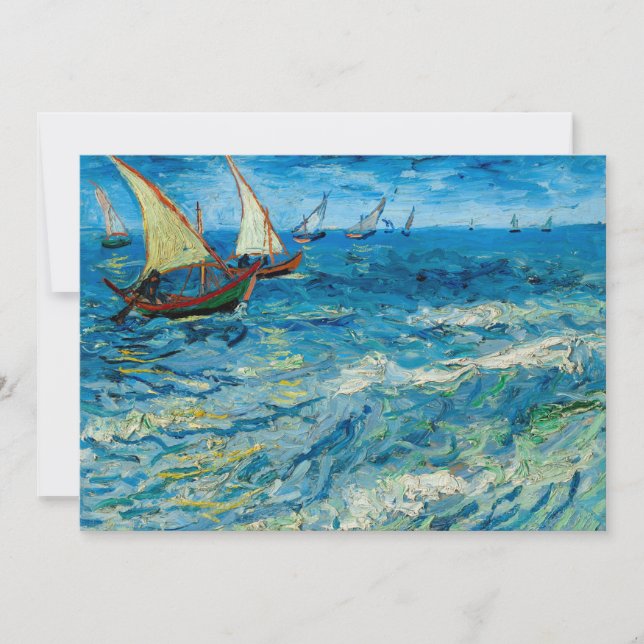 Seascape bei Saintes-Maries | Vincent van Gogh (Vorderseite)