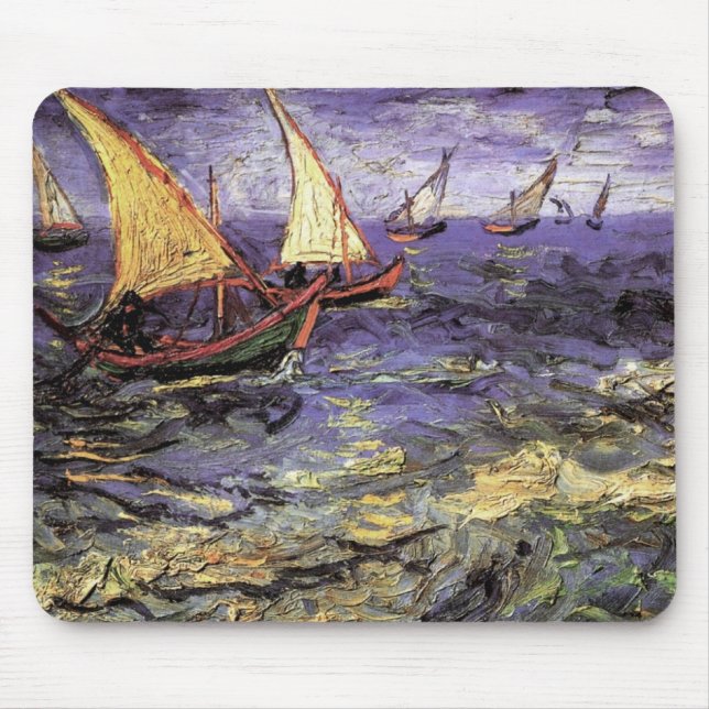 Seascape bei Saintes Maries von Vincent van Gogh Mousepad (Vorne)