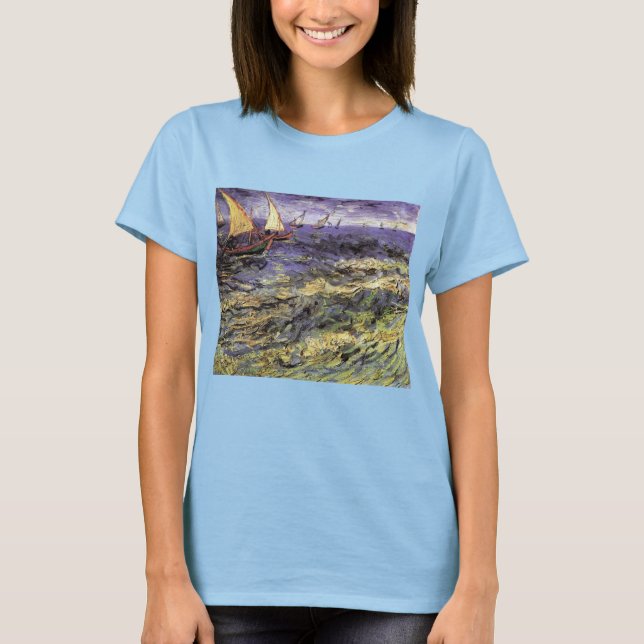 Seascape bei Saintes Maries von Vincent van Gogh T-Shirt (Vorderseite)