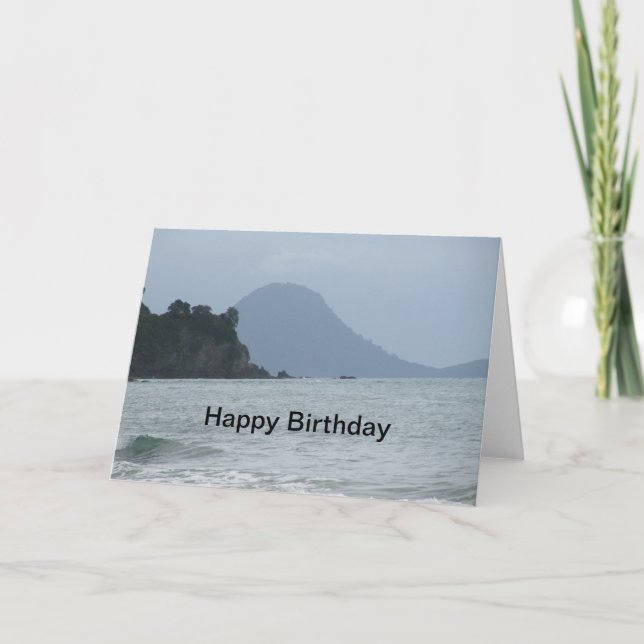 Seascape Birthday Card Karte (Vorderseite)