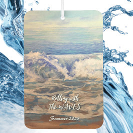 Seascape Blue WAVES Personalize Air Freshener Autolufterfrischer