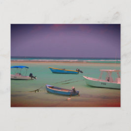 Seascape Boote in Erholung Oistins Beach Barbados Postkarte