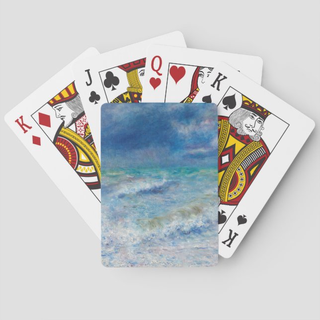 Seascape by Pierre-Auguste Renoir Kunst Spielkarten (Rückseite)
