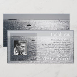 Seascape Foto Frame Beileid Vielen Dank Dankeskarte