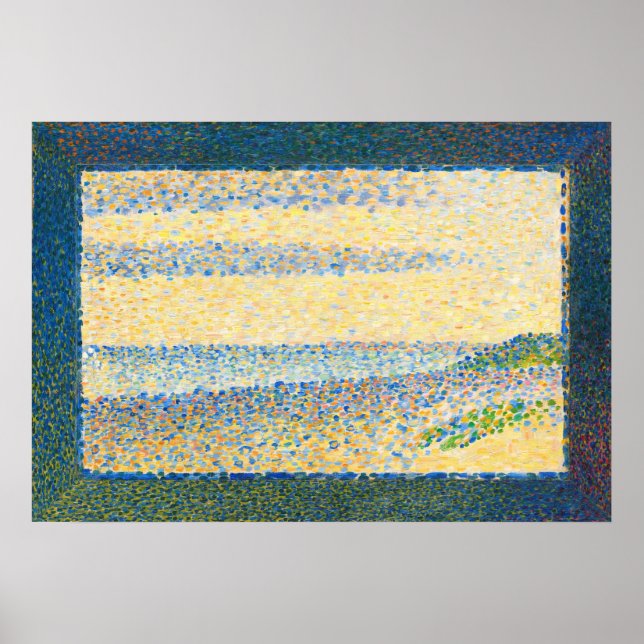 Seascape (Gravelines) - Georges Seurat Kunst Poster (Vorne)