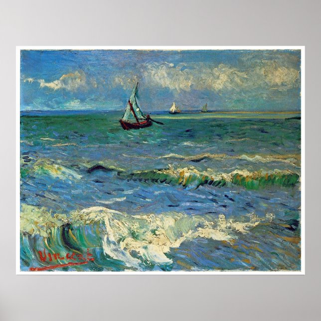 Seascape in Saintes-Maries-de-la-Mer Poster (Vorne)