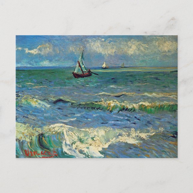 Seascape in Saintes-Maries-de-la-Mer Postkarte (Vorderseite)