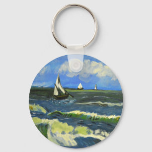 Seascape in Saintes-Maries, Van Gogh Schlüsselanhänger