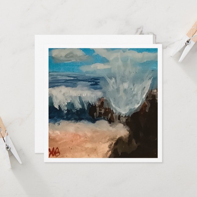 Seascape Karte (Vorderseite/Rückseite Beispiel)