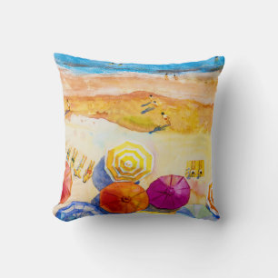 Seascape Liebe: Aquarellbilder Kissen