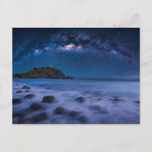 Seascape Lighthouse Milky Way Lanta Island Krabi Postkarte