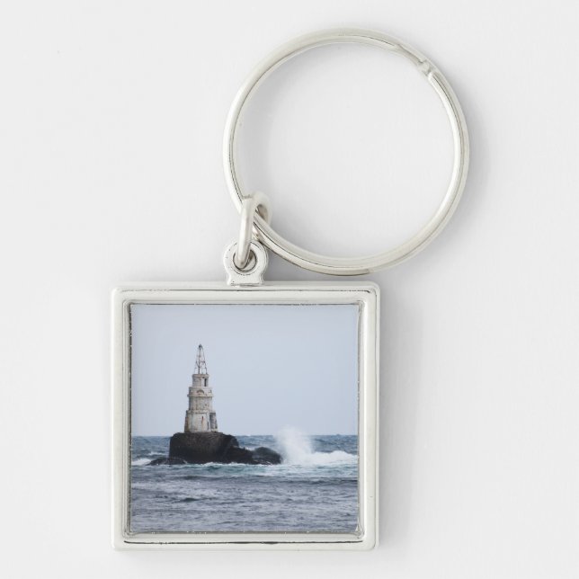 Seascape mit Leuchtturm Schlüsselanhänger (Vorne)