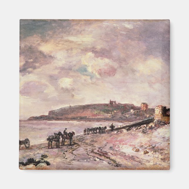 Seascape mit Ponys am Strand Magnet (Vorne)
