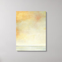 Seascape mit ruhiger Orangensonne