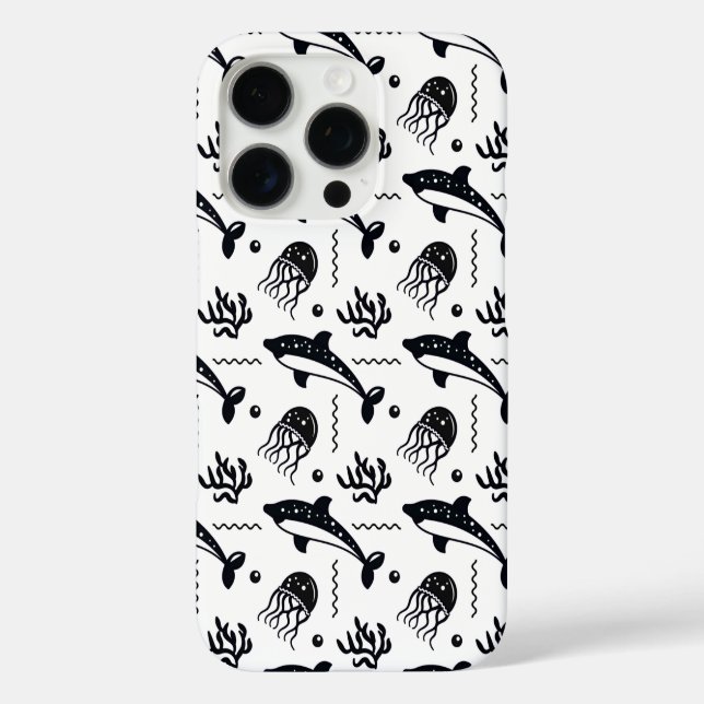 Seascape mit Strand, Great Wave & Mount Sea Case (Rückseite)