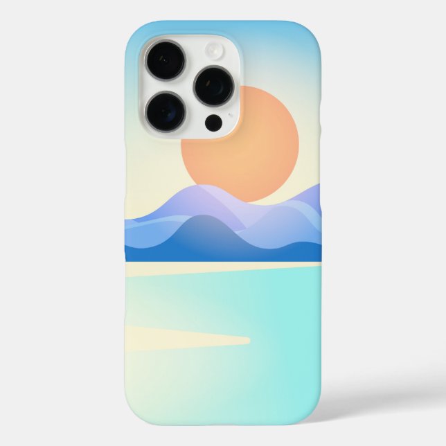 Seascape mit Strand, Great Wave & Mount Sea Case (Rückseite)