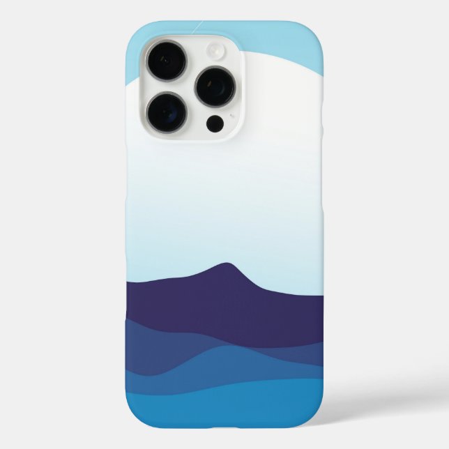 Seascape mit Strand, Great Wave & Mount Sea Case (Rückseite)