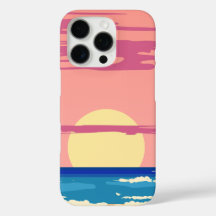 Seascape mit Strand, Great Wave & Mount Sea Case