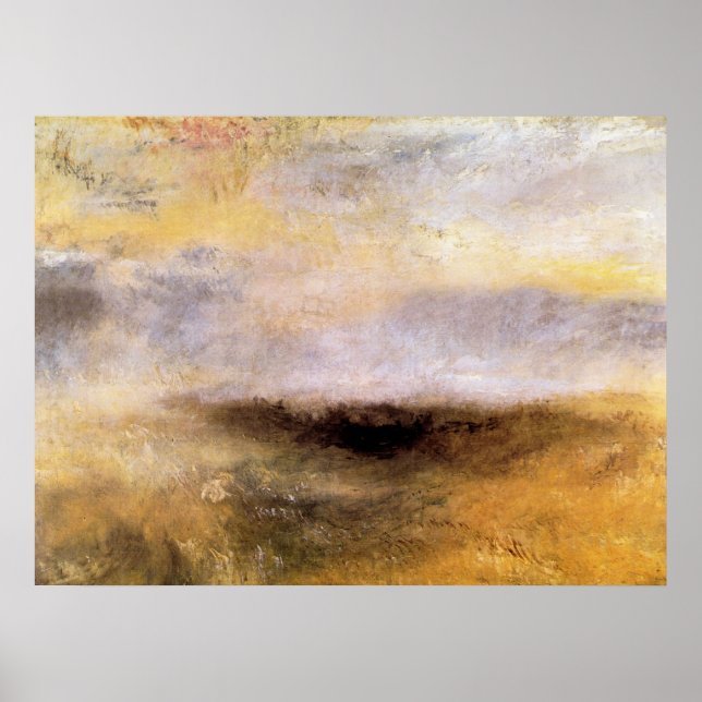 Seascape mit Sturm von Joseph Mallord Turner Poster (Vorne)