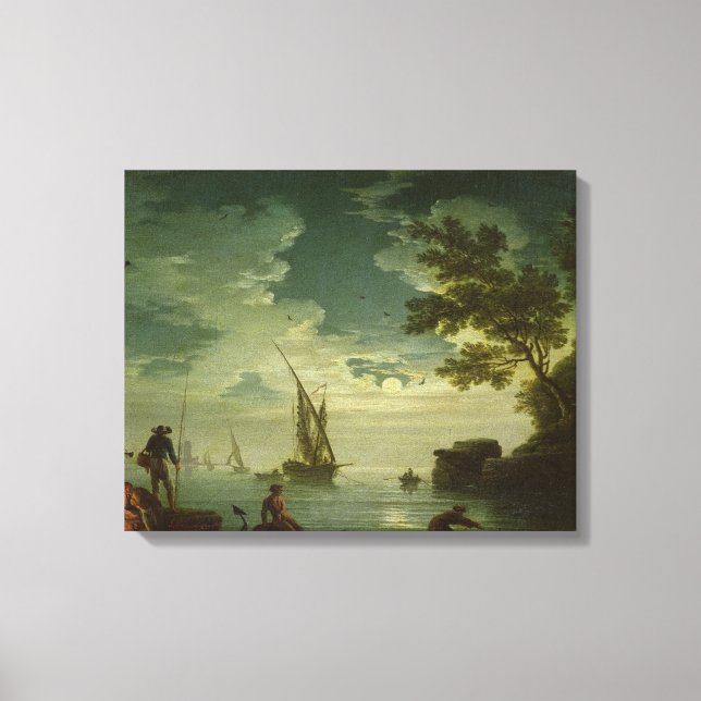 Seascape, Mondlicht, 1772 Leinwanddruck (Vorderseite)