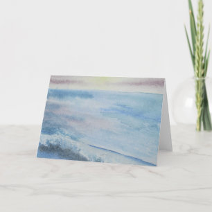 Seascape painting greeting cards karte
