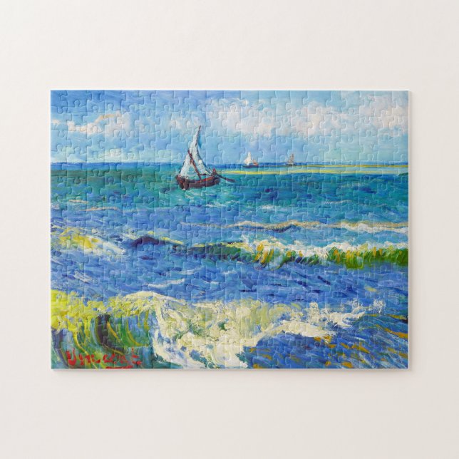Seascape Saintes-Maries Vincent Van Gogh lebendig (Horizontal)